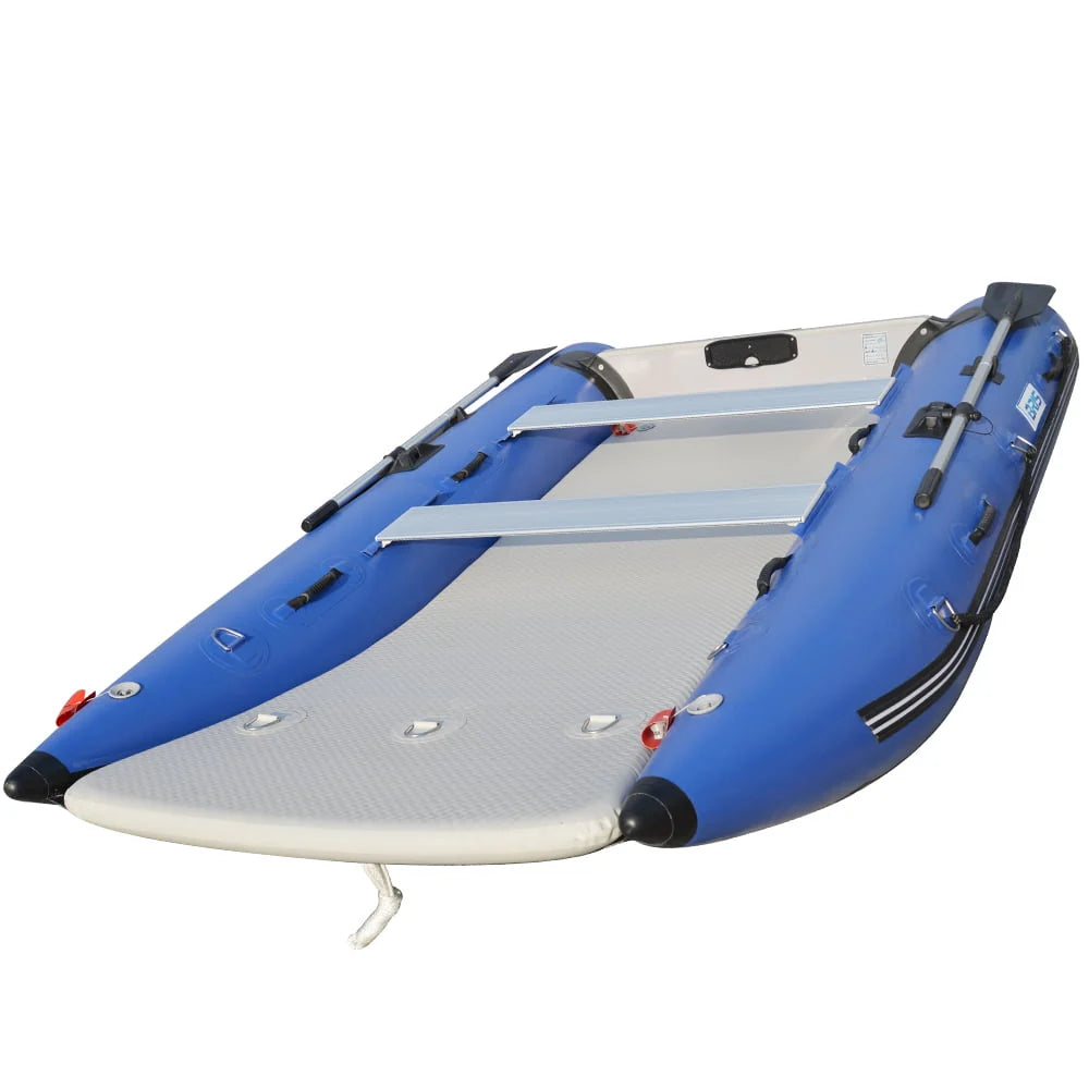 11 ft Inflatable Catamaran Boat Blue N903229
