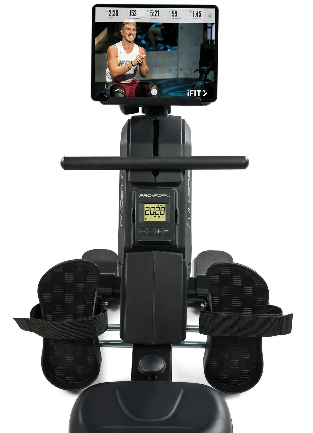 Rower with LCD Display and Tablet Holder H97046