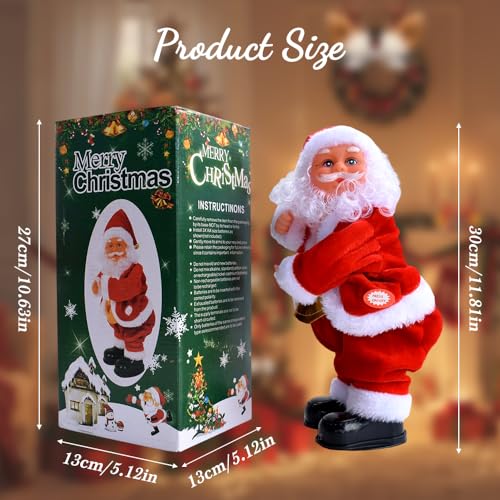 Animated Singing and Dancing Santa Claus Christmas Figurine J48362