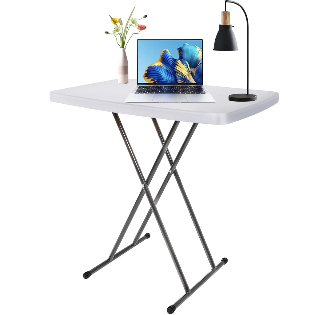 Adjustable Folding Table White W234803