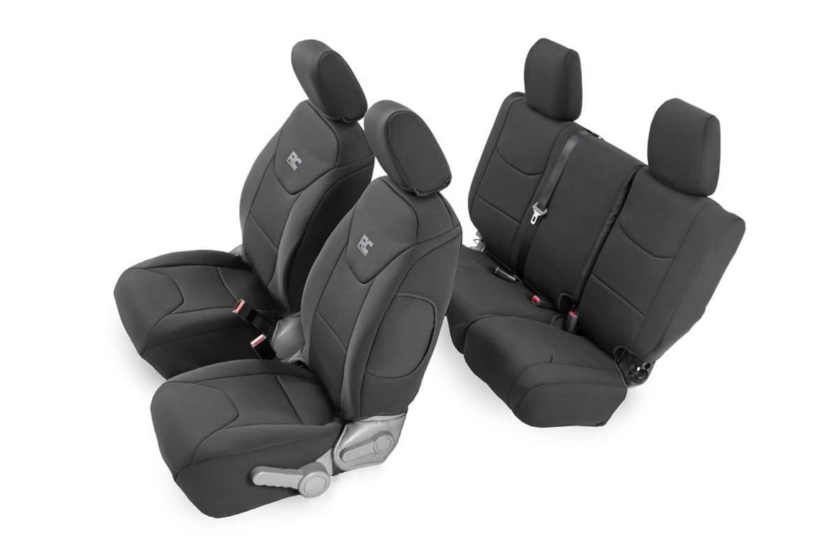 Black Neoprene Seat Cover Set M49969
