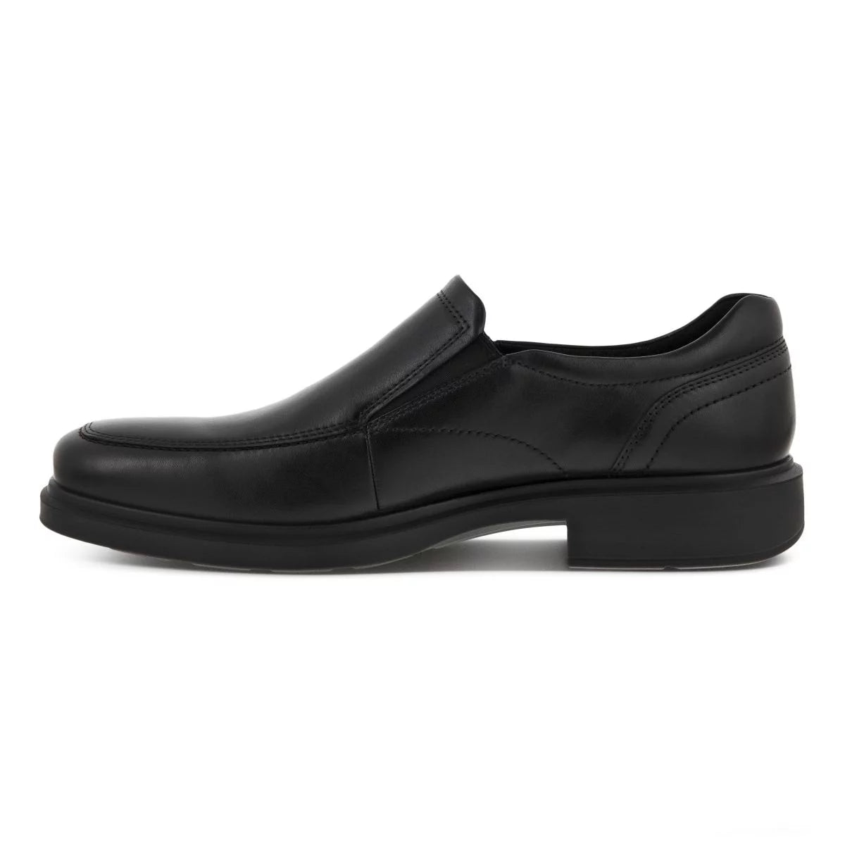 Black Leather Slip-on I266