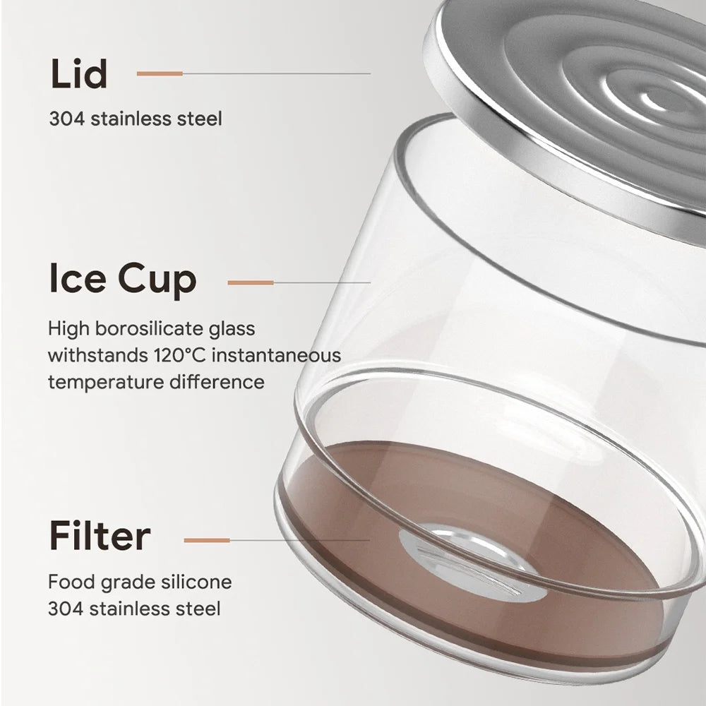 Cold Brew Coffee Maker Borosilicate Glass 300ml D3529