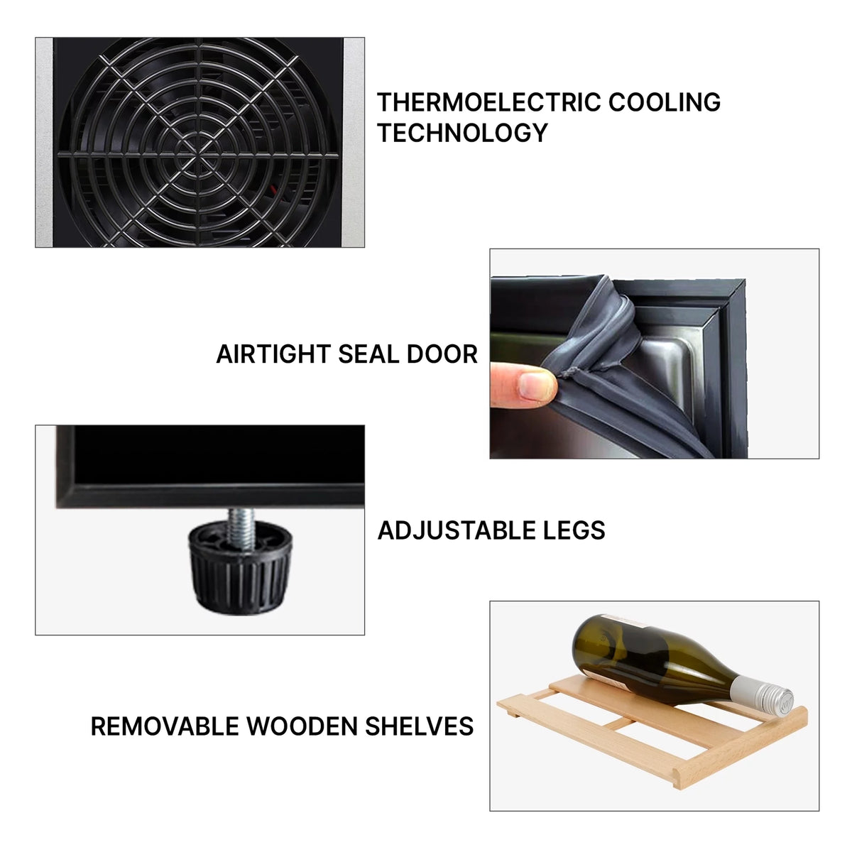 12 Bottle Wine Cooler Thermoelectric Refrigerator P9937