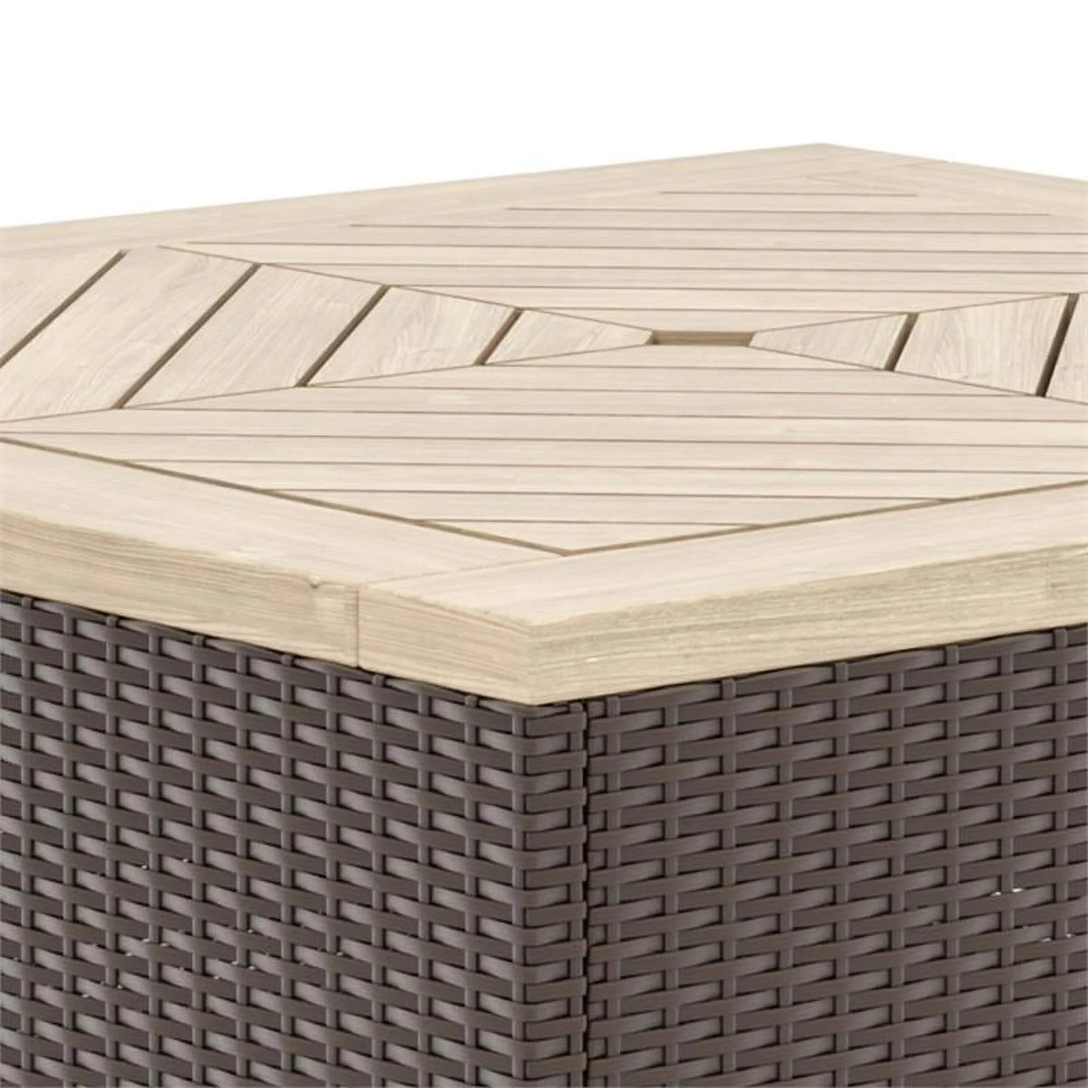 Brown Rattan Outdoor Coffee Table P5606