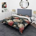 Floral Bedding Cover Set with 2 Shams X889