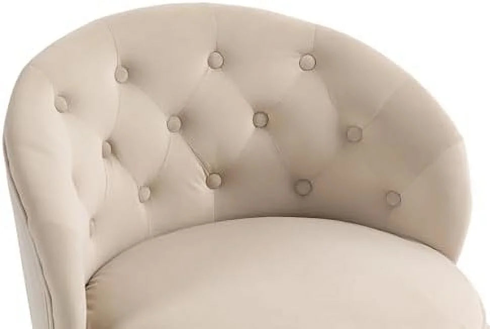 Round Swivel Chair with Tufted Back and Cushion E828551