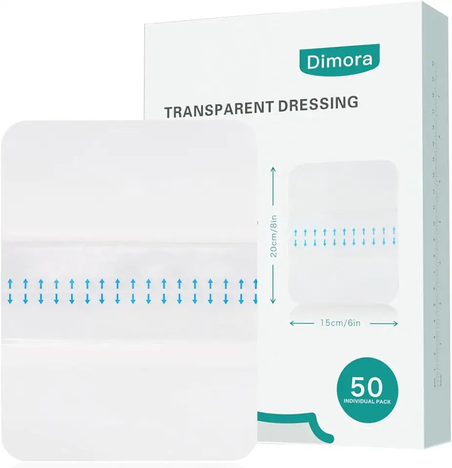 Waterproof Transparent Film Dressing 6x8 inch 50 Pack N9419