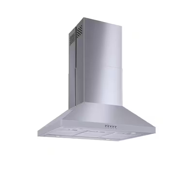 30 in. 350CFM Convertible Pyramid Range Hood in Stainless Steel T78415