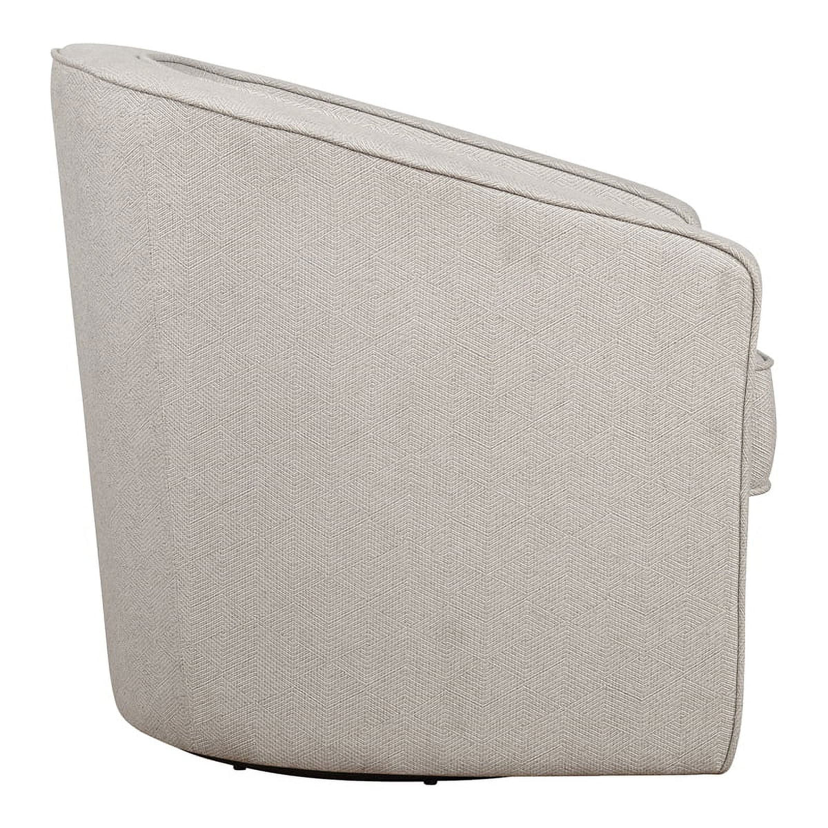 Gray Zig Zag Fabric Swivel Chair E1646