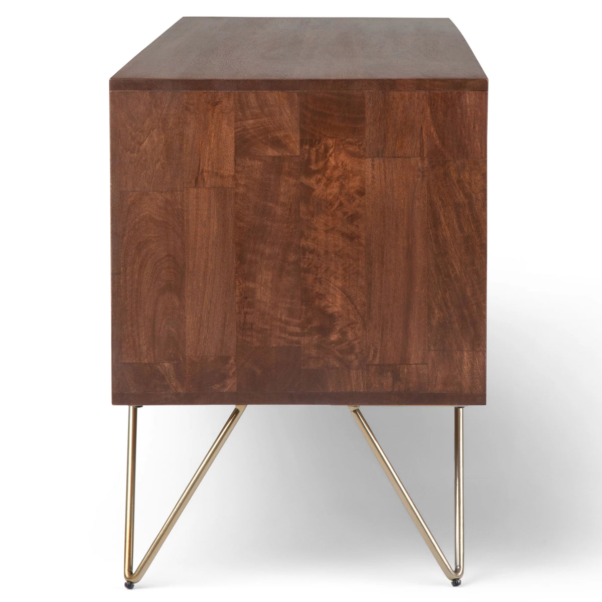 Umber Brown Stain TV Media Stand R1233
