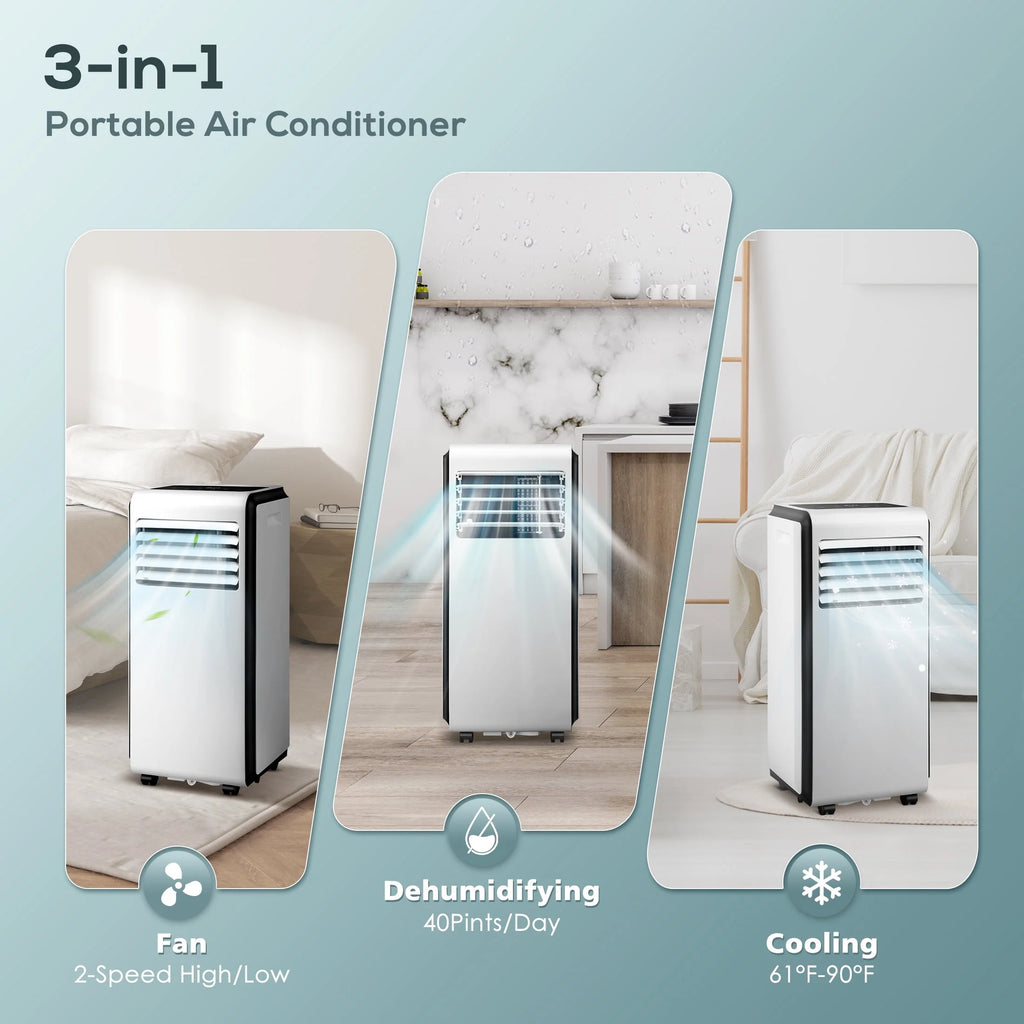 5,000 BTU Portable Air Conditioner Dehumidifier Fan C926