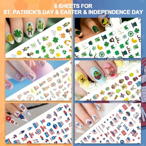 Fall Nail Art Stickers Self-Adhesive Nail Decals K2084
