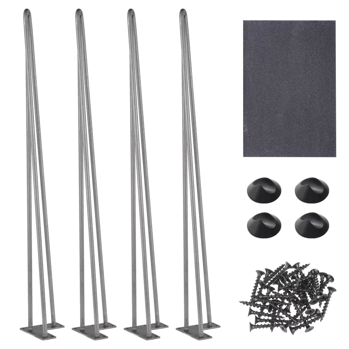 34" Heavy Duty Steel Hairpin Legs 4PCS U87997