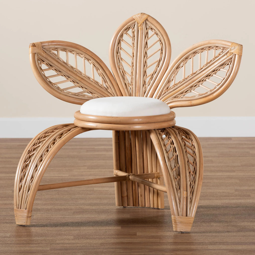 Natural Rattan Leaf Accent Chair R797