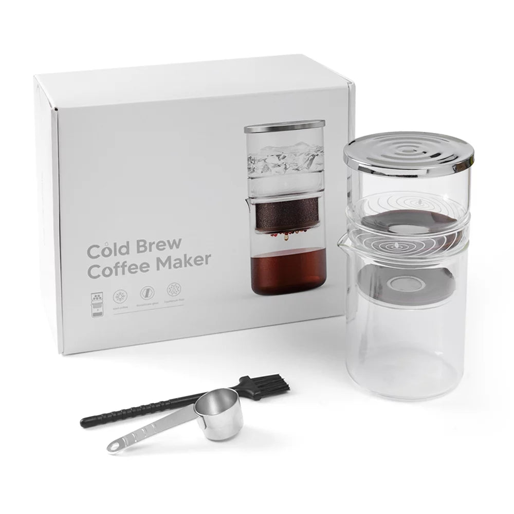 Cold Brew Coffee Maker Borosilicate Glass 300ml D3529