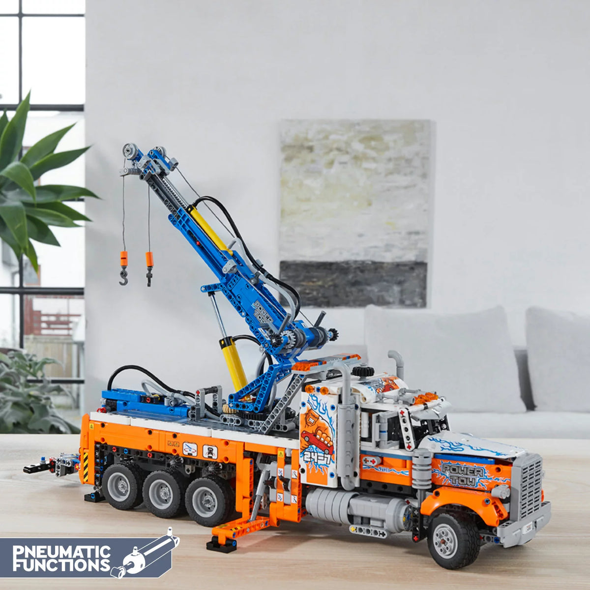 Heavy-Duty Tow Truck Building Set J337
