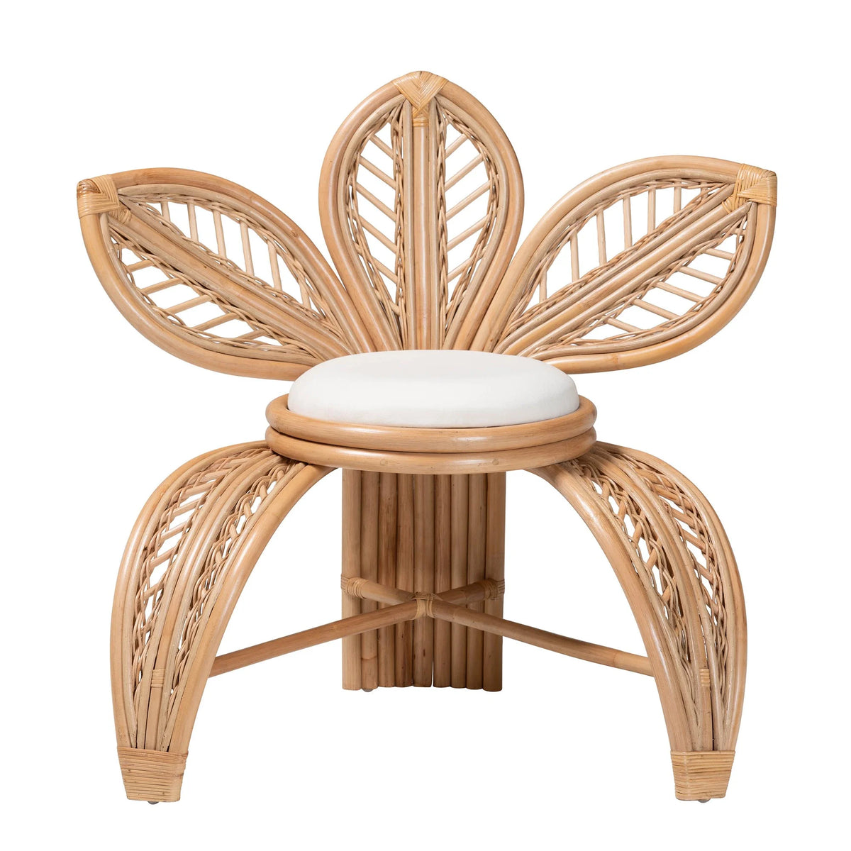 Natural Rattan Leaf Accent Chair R797