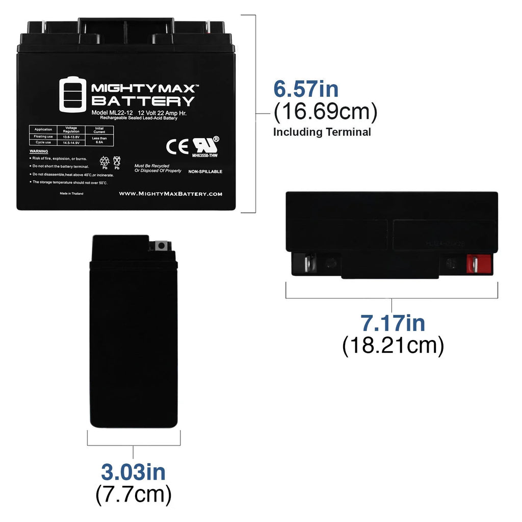12V 22AH SLA Battery F455158