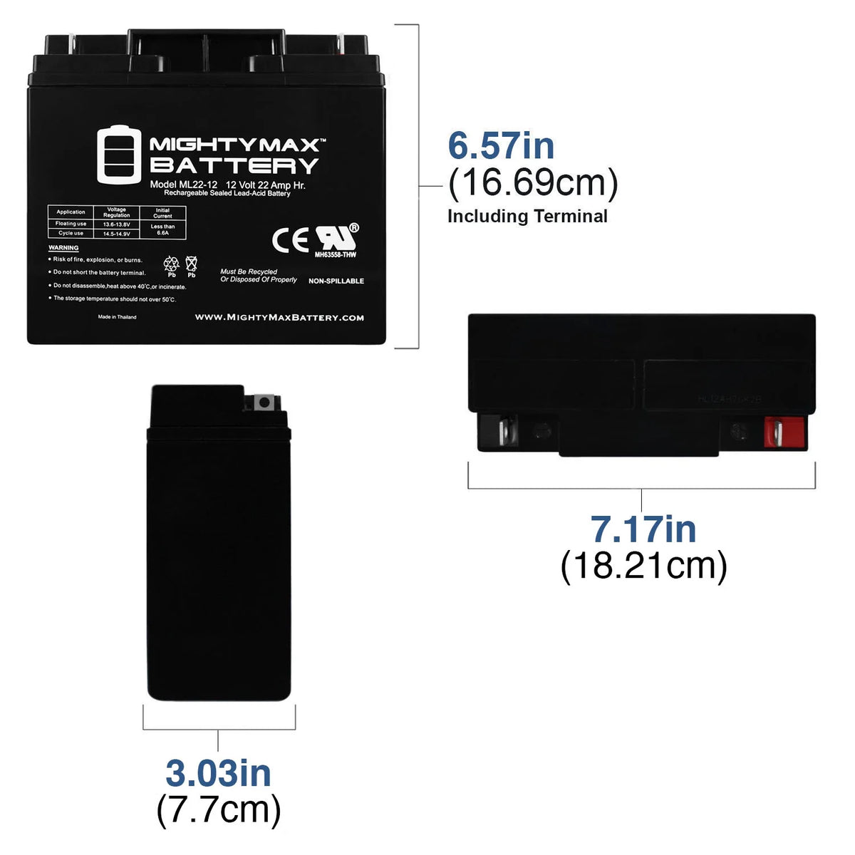 12V 22AH SLA Battery F455158