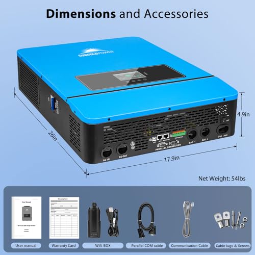 8000W 48V Pure Sine Wave Solar Inverter with 2 MPPT Z7415