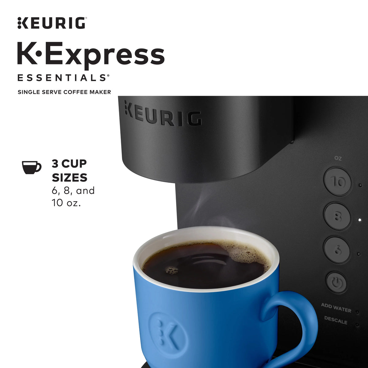 Black Single Serve K-Cup Pod Coffee Maker D77626