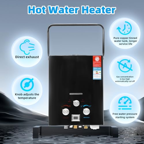 Portable Propane Tankless Water Heater 6L R635