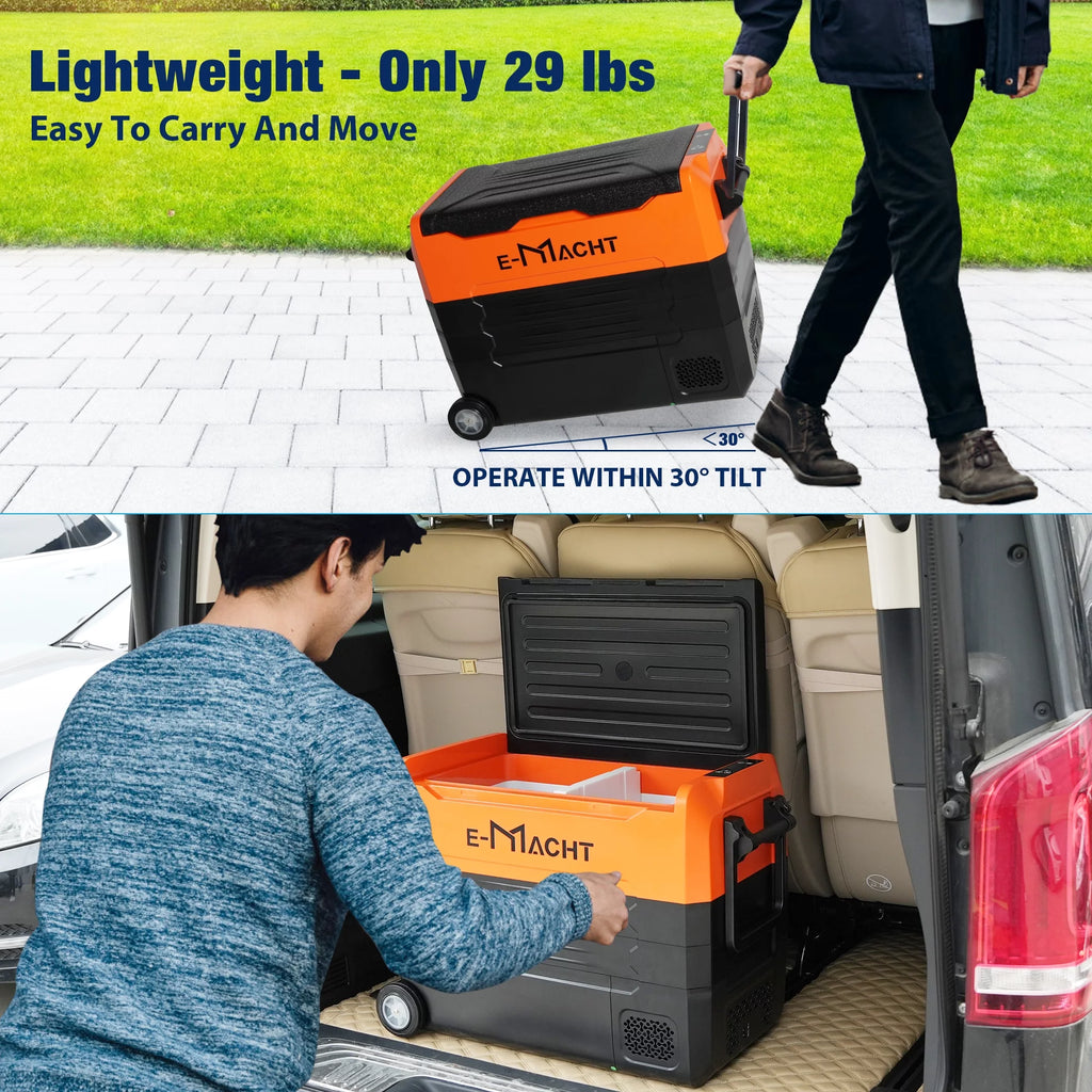 12V Portable Dual Zone Car Refrigerator 31.7 Quart Y693