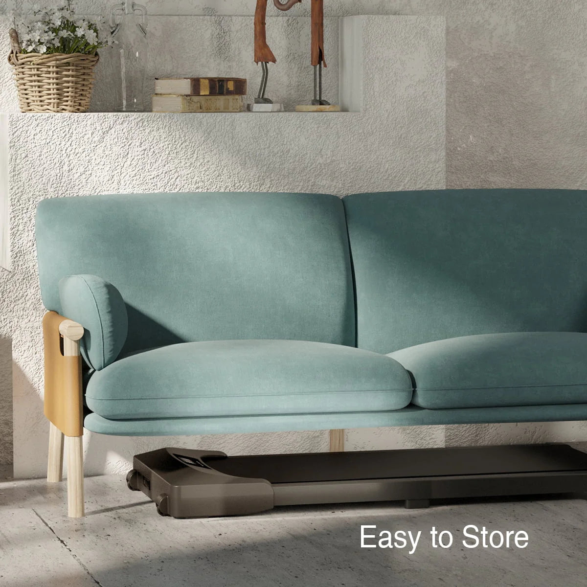 Walking Pad Under Desk Electric Treadmill White P800262