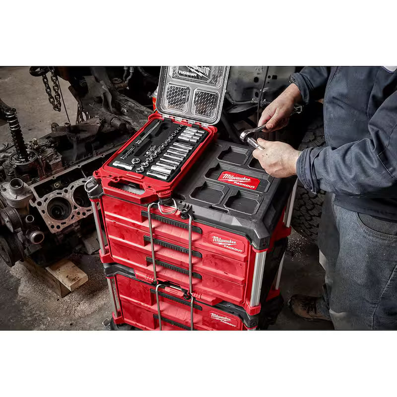 3/8 in. Drive Metric Ratchet and Socket Mechanics Tool Set 40-Piece F221