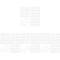 96 Pcs Mini Clear Plastic Boxes M7155
